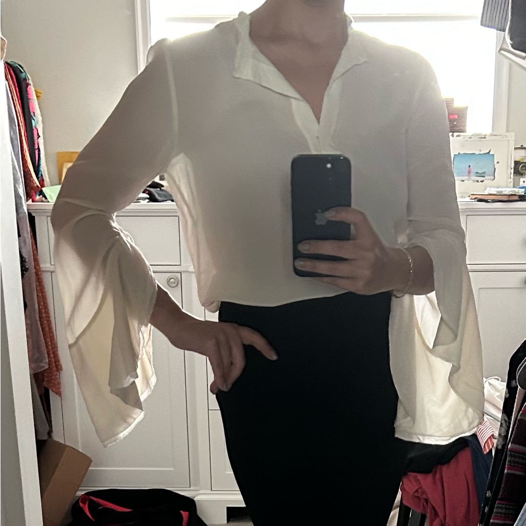 Alexis Ivory Silk Blouse